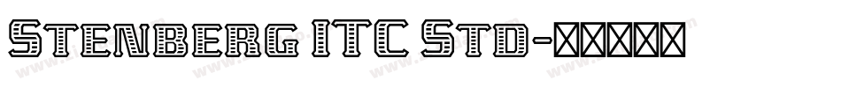 Stenberg ITC Std字体转换
